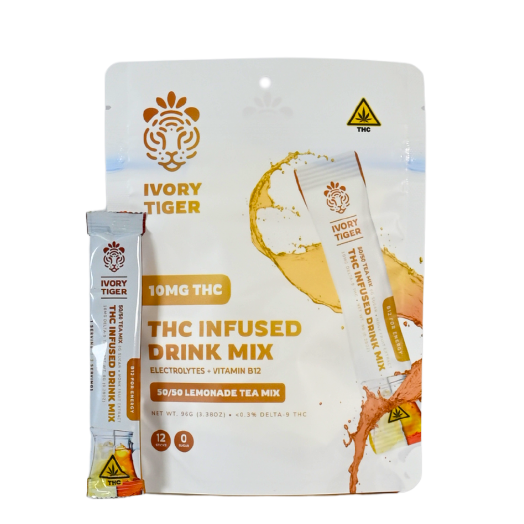 10MG Tea/Lemonade THC Infused Drink Mix (pack of 10)