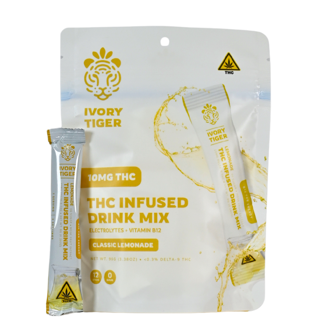 10MG Lemonade THC Infused Drink Mix (pack of 10)