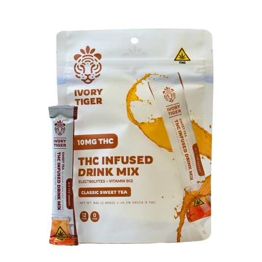 10MG Sweet Tea THC Infused Drink Mix (pack of 10)
